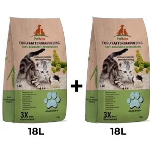 2 x Katzenstreu-Vorteilsbeutel – 2 x 18 l (Tofu) 5 € Rabatt!